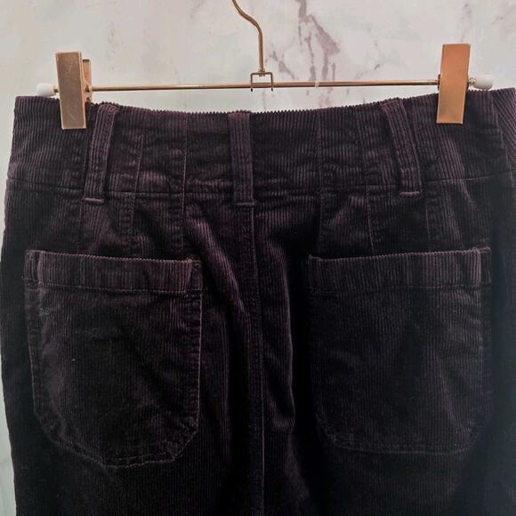 Anthropologie Skirt Womens XS Burgundy Purple Red Corduroy Maeve Colette - Picture 5 of 10